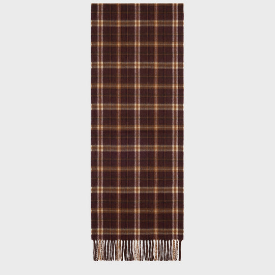 Scarf In Tartan Cashmere