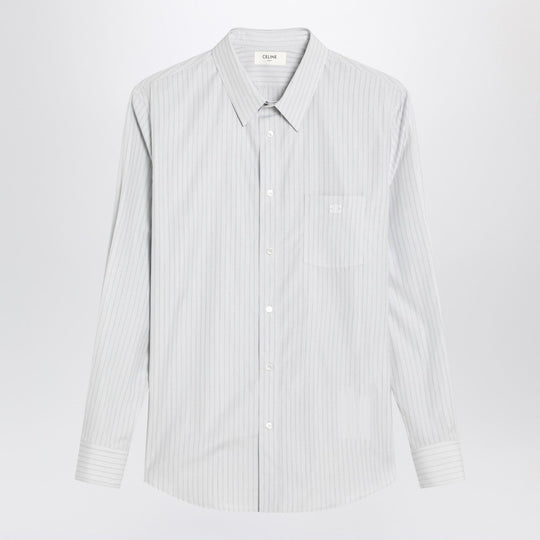 Cotton Striped Craie/Perle Shirt