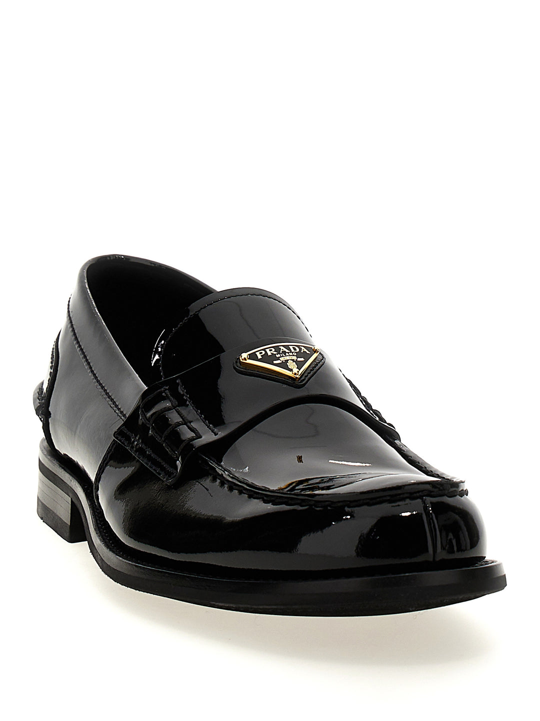 Prada Logo Patent Leather Loafer Loafers - Black | 99e651ea0916dfad1e8186d81907f94328a6659f
