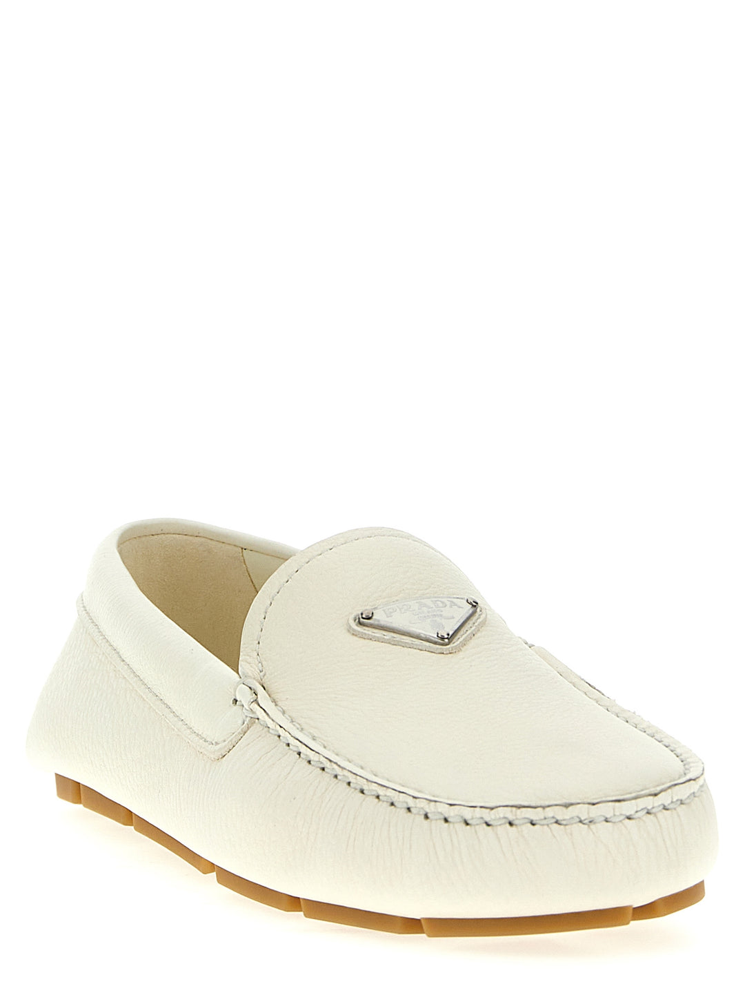 Prada Driver Loafers - White | a1c65023d9a3963e06f0019bac12f88f281fdc20