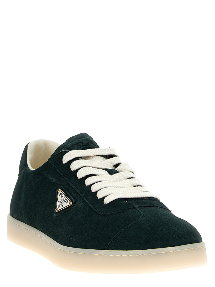 Prada Lane Sneakers - Green | d55157a659d2822fdb8edf750c36bf107e6b7e26
