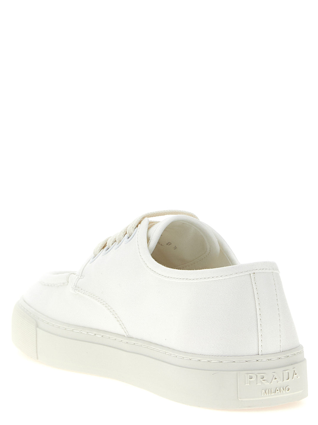 Prada Cotton Sneakers - White | feb77def34cd84b8748a5ed26788012144196fe9