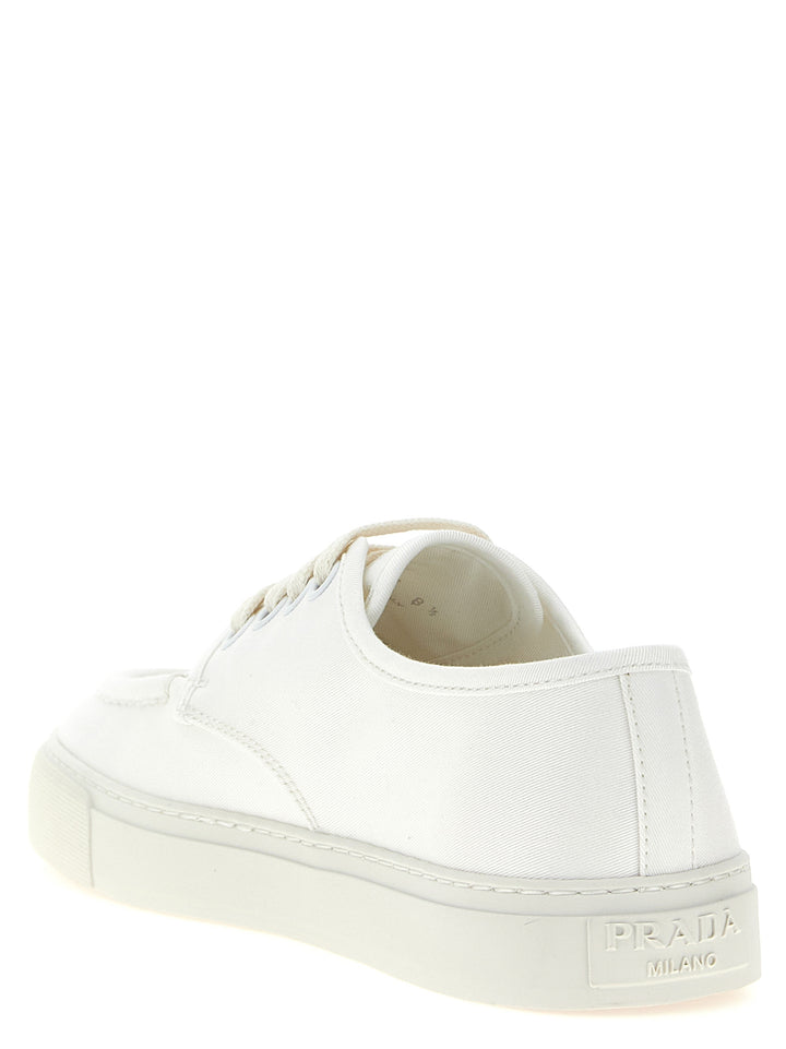 Prada Cotton Sneakers - White | feb77def34cd84b8748a5ed26788012144196fe9