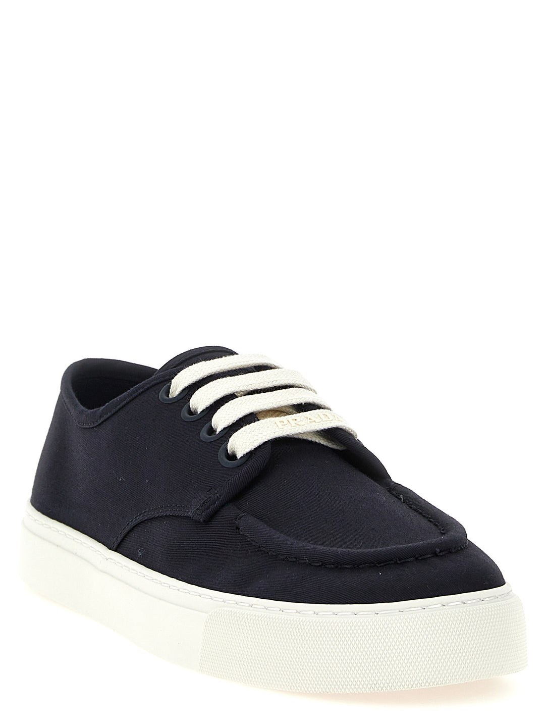 Prada Cotton Sneakers - Blue | d9259b533d5a0964678d78830466a9e8888fd211