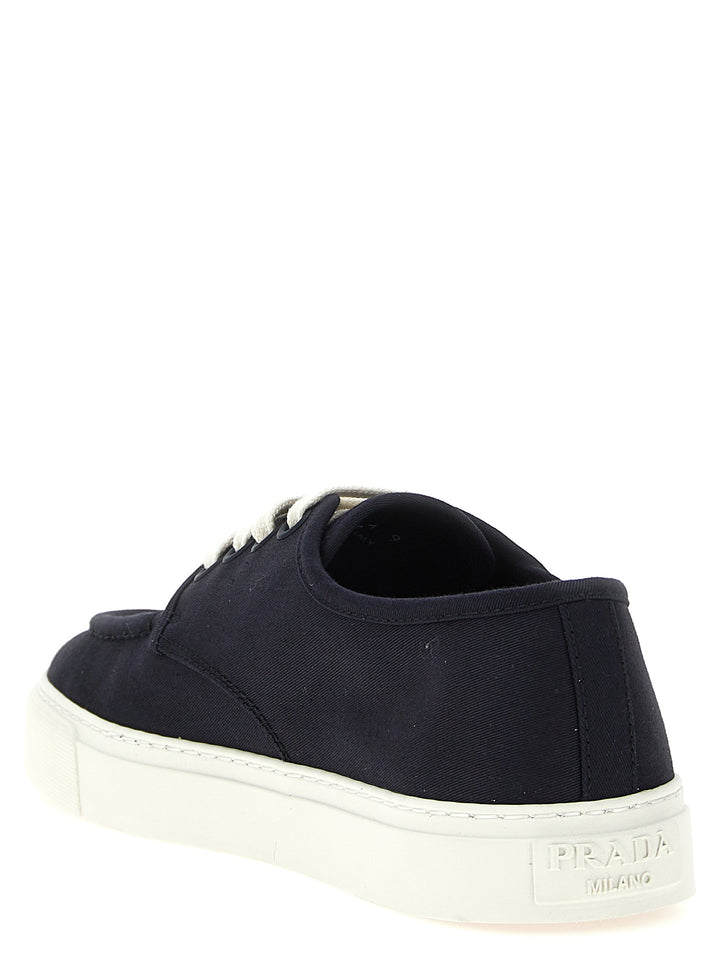 Prada Cotton Sneakers - Blue | 2c39429cb07e67661ae7b8015761b23ac1f6bc31