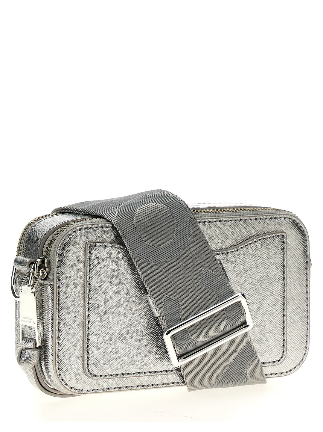 Marc Jacobs The Metallic Snapshot Crossbody Bags - Silver | eaf3060ea034ac4253f7829070b2fcfdf46adde3