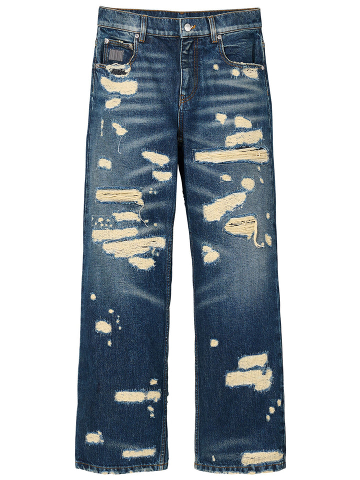 Marc Jacobs The Rip And Repair Straight Jean Jeans - Blue | 0ceda79e1f5415afd2b447eb793143b216804e3b