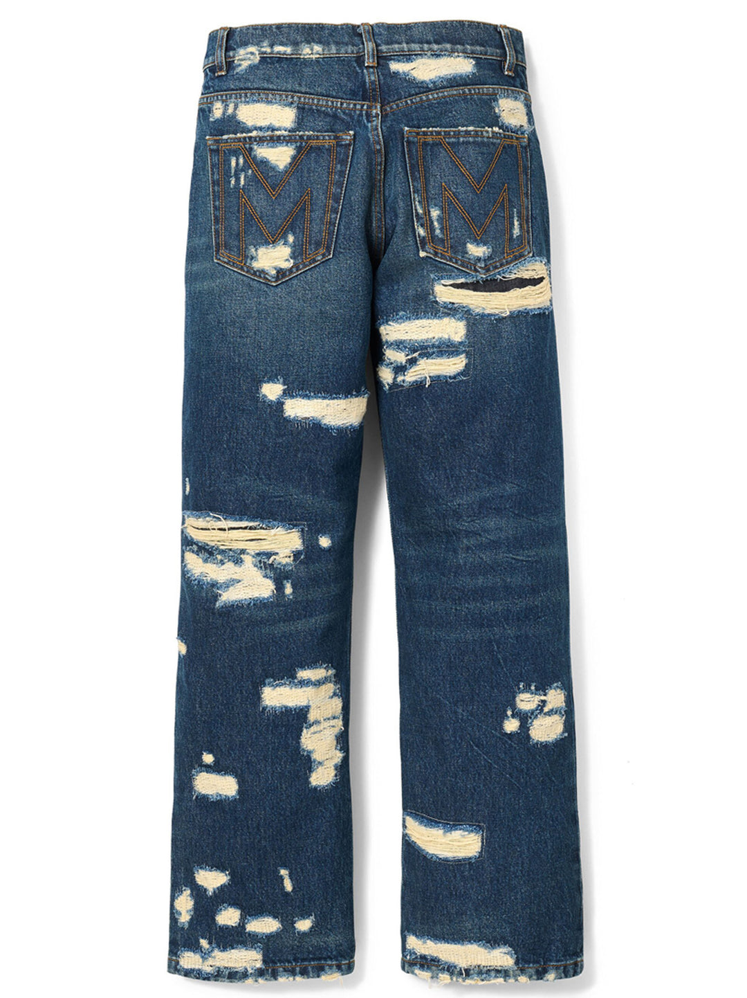 Marc Jacobs The Rip And Repair Straight Jean Jeans - Blue | 8463b685becb04cc3d16eb054c82917bd03d7c80