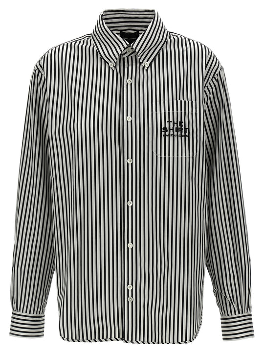 The Striped Shirt Shirt And Blouse White/Black