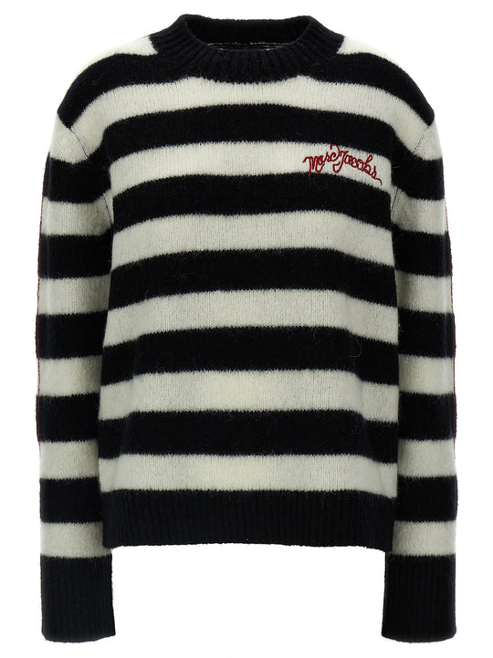 Striped Sweater Sweaters And Cardigans White/Black