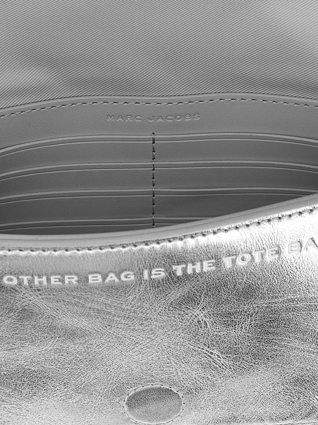 Marc Jacobs The Metallic Leather Chain Mini Bag Crossbody Bags - Silver | 4cd048bee8020c3eda0679e95a04aae40145d167