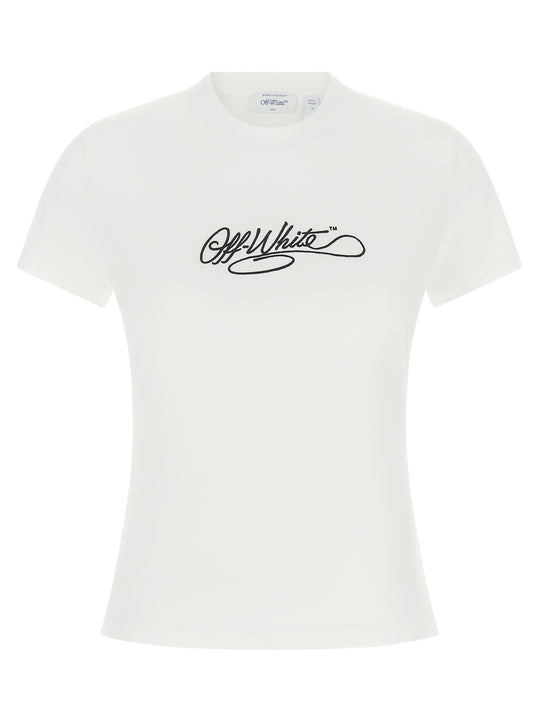 Logo Embroidery T-Shirt White