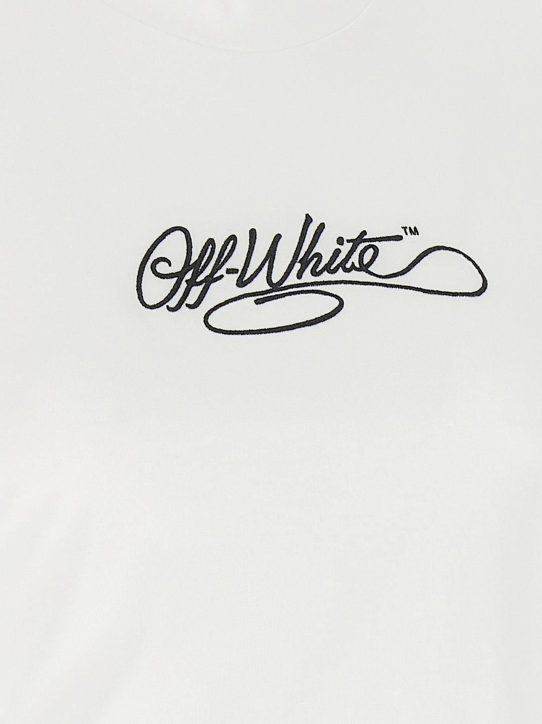 Off-White Logo Embroidery T-shirt - White | 5b104efde7e32ac6177c6dd3d9ed7352835c089b