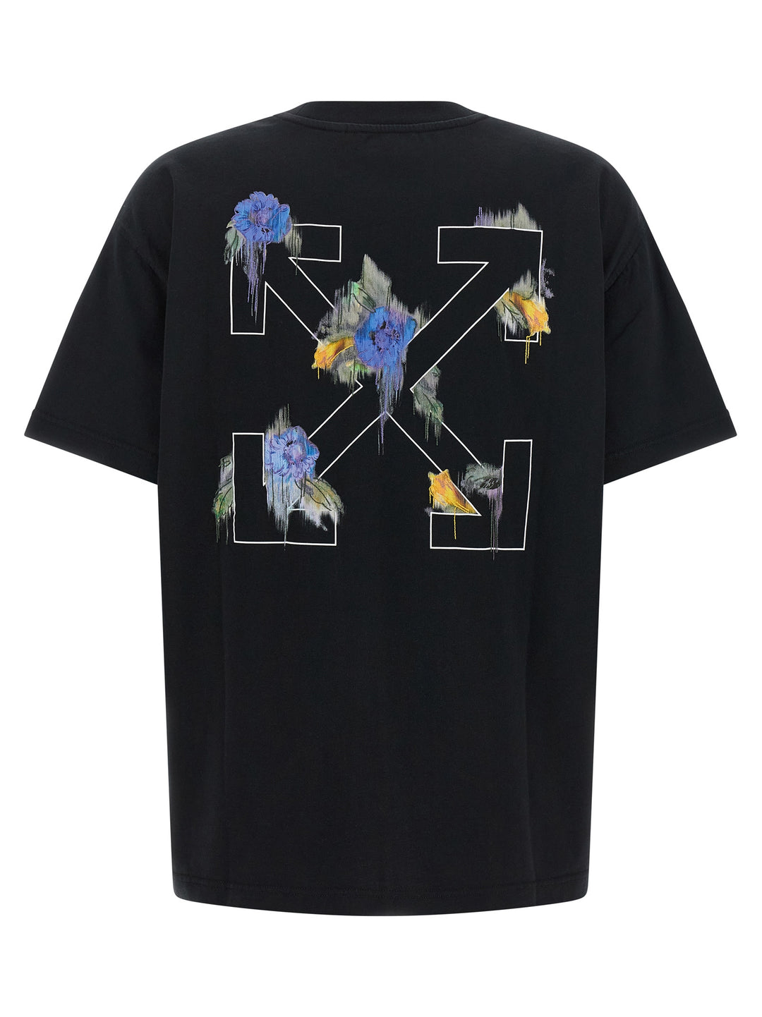 Off-White Arrow Out Flower T-shirt - Black | 49204f49d71343373d991f75b9278e84c036871d