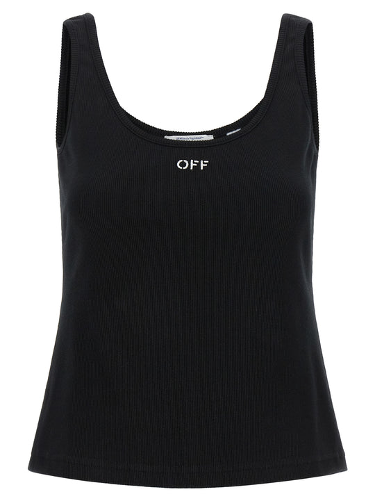 Off Stamp Tops Black