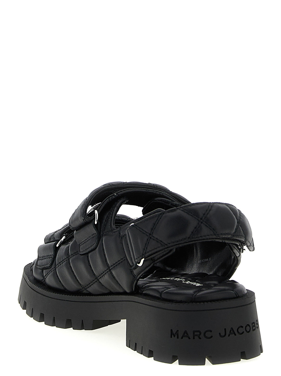 Marc Jacobs The Quilted Sunny Sandals - Black | 16d1ef5d469b4b4a6f4e2567751f43c7066b20c7