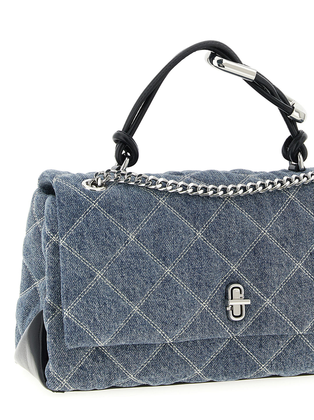 Marc Jacobs The Quilted Denim Dual Shoulder Bags - Blue | b1a6111668d1b8553effaaea7e8ed0bb6312e13a