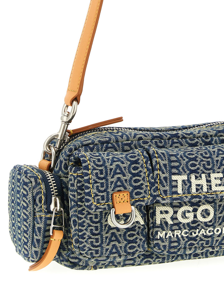 Marc Jacobs The Cargo Monogram Denim Shoulder Bags - Blue | 51a87603bddb8c6589e5ec6ac8cdb99d7627df68