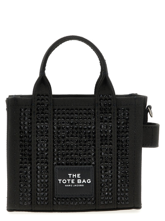 The Crystal Canvas Crossbody Tote Crossbody Bags Black