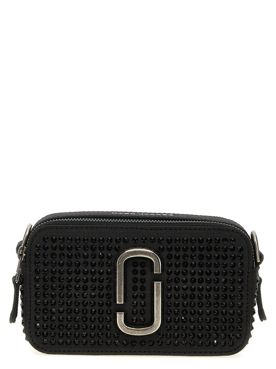 The Crystal Canvas Snapshot Crossbody Bags Black