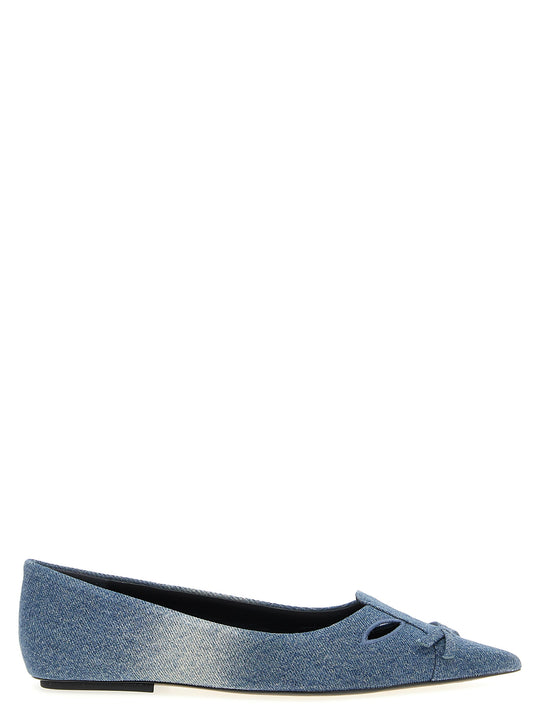 The Denim Kat Flat Shoes Blue