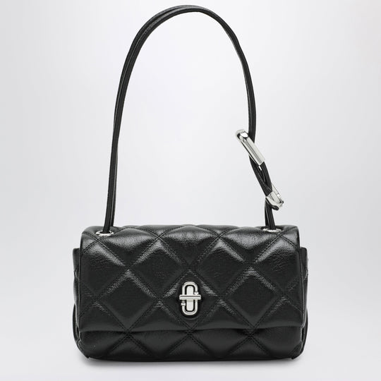 Black Quilted Mini Dual Bag