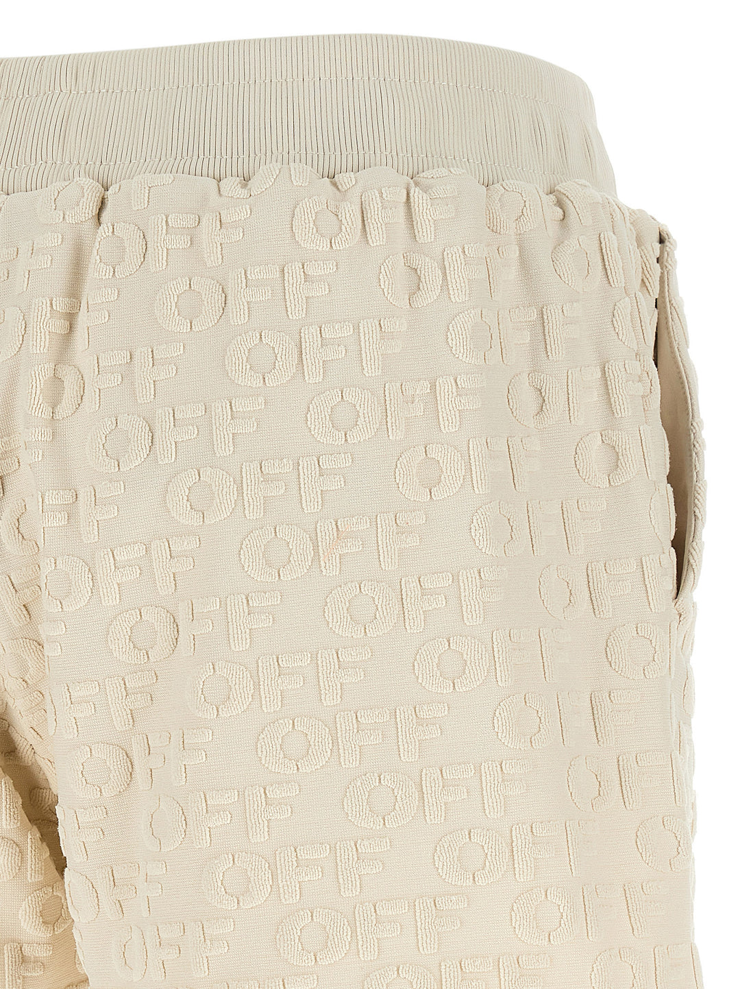 Off-White Terry Bermuda and Short - Beige | 70260721a385fa099ac684e1916cb02f6b9977a2