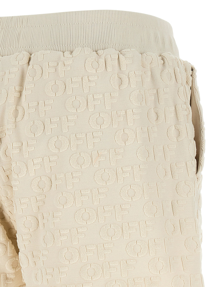 Off-White Terry Bermuda and Short - Beige | 70260721a385fa099ac684e1916cb02f6b9977a2
