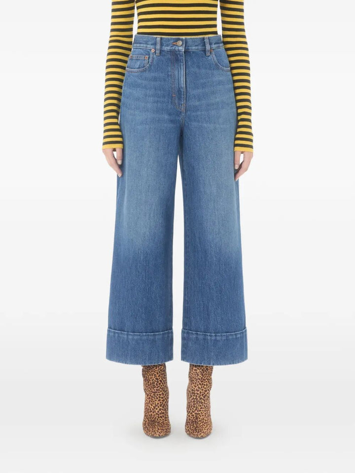 Valentino Garavani Wide leg - Blue | fbe79655c99e967d1a915dde0c3c373a728db74e