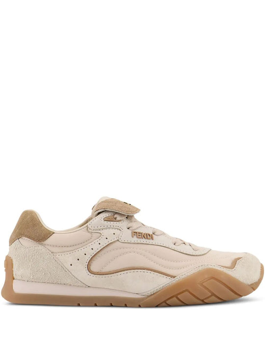 Fendi Wave Pulse Suede Sneakers
