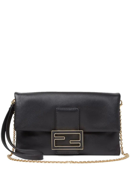 Nappa Leather Mamma Baguette Pouch With Chain