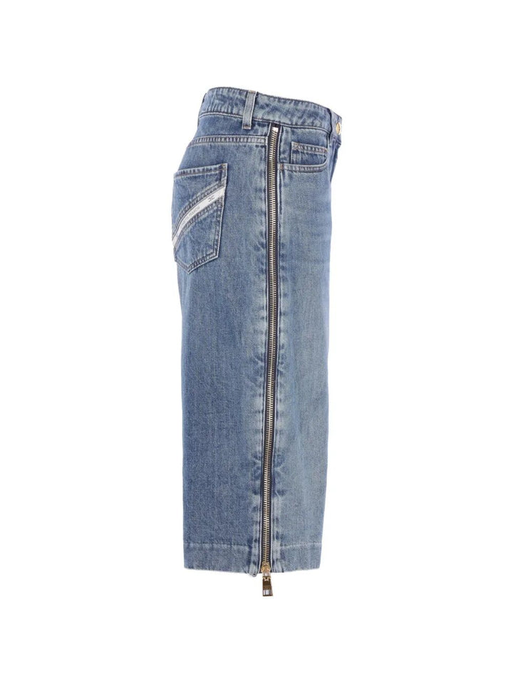 Elisabetta Franchi SHORTS - Blue | ac946a363c8a838d5a868557fe84f0961e2ef1a2