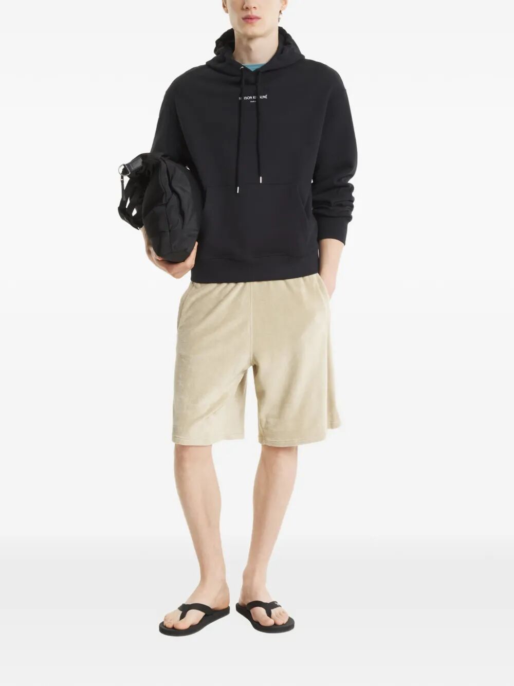 Maison KitsunÉ FELPA - Black | ca3a67ebe8a0a4b26c5a3443a3439591cd9e5d3a
