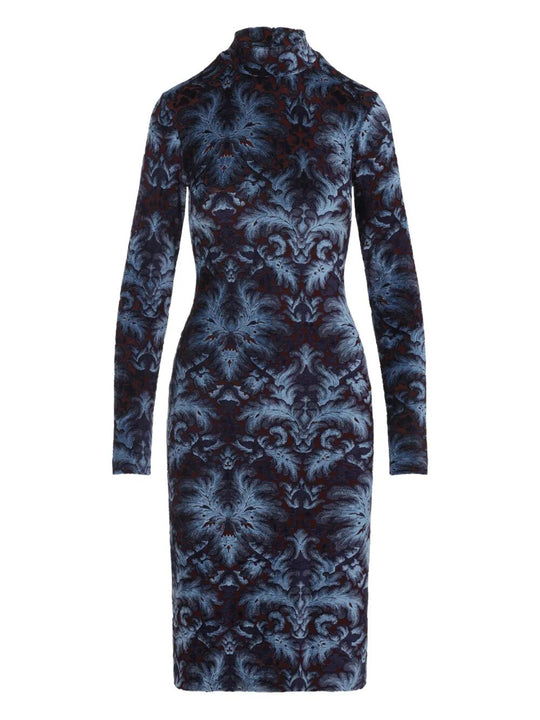 Chenille Jacquard Sheath Dress