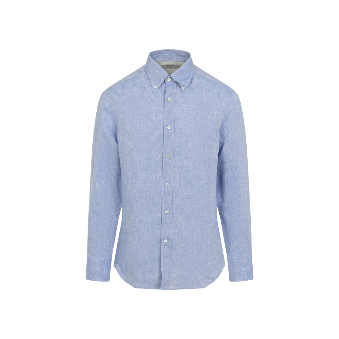 Brunello Cucinelli Shirts - Blue | b25c509f3150b309abe2a6b34a98be89dc1ed21d
