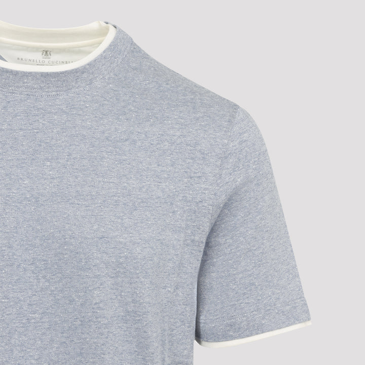 Brunello Cucinelli T-shirts - Blue | 48462361bed7db436fb3bdbdbff2fee7ac9c52f1