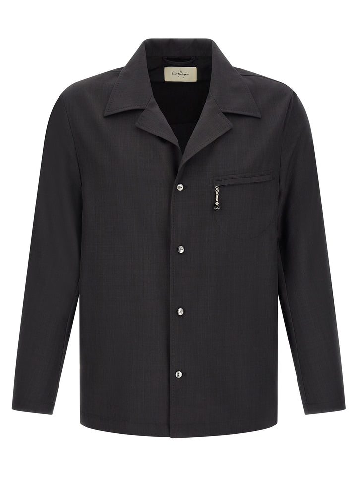 Second/Layer Fairmont Safari Shirt and Blouse - Gray | f6cb5445f72d282eddf368981222f1469ce7d6e9