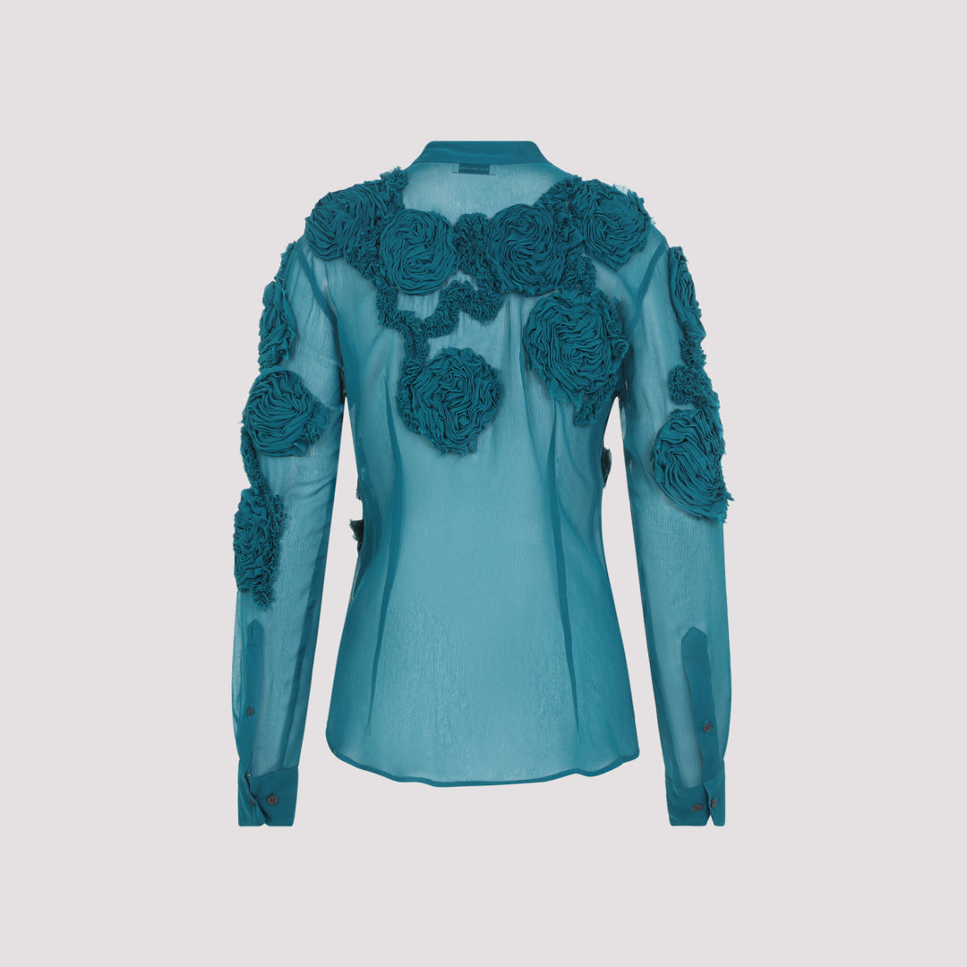Dries Van Noten Blouse - Green | 580ef53b41becf9fe2e5a7df8d43727ee318e886