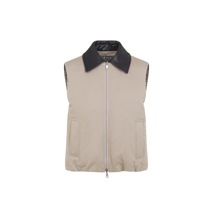 Brunello Cucinelli Gilet - Nude & Neutrals | 993b5f0f8c4b4f93b2c8b2cf1f70961143f085d3