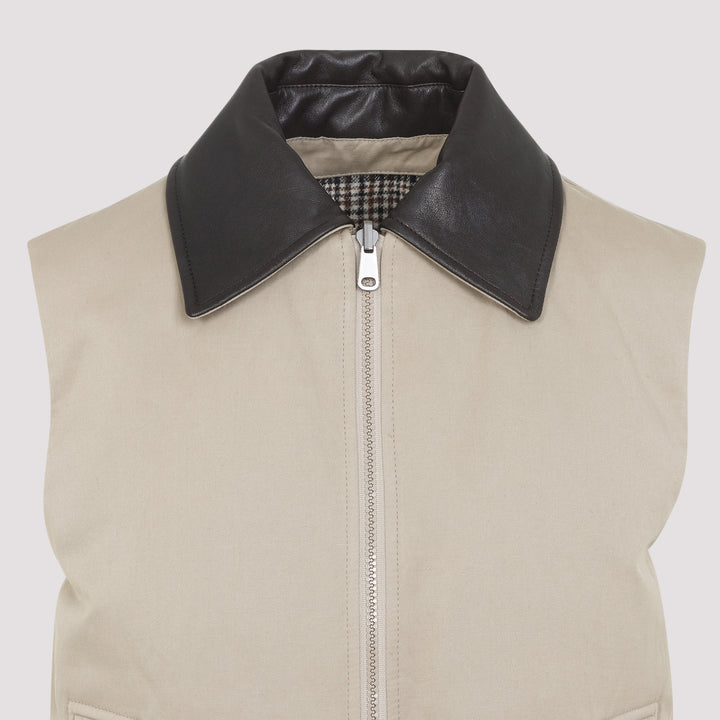 Brunello Cucinelli Gilet - Nude & Neutrals | a55f5864a334eca4af99b489bc5a5cae85da0afa