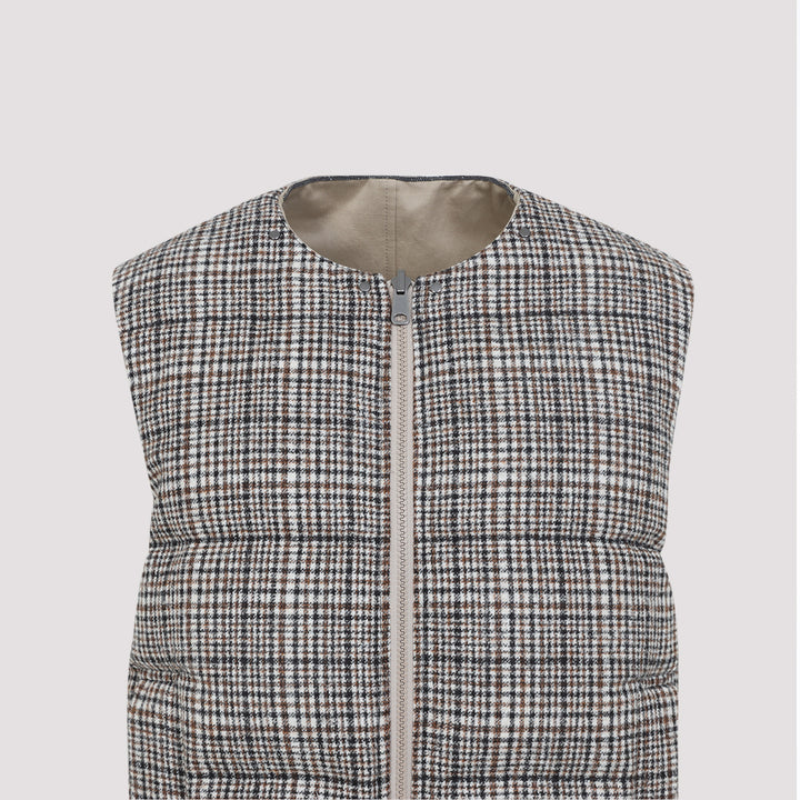 Brunello Cucinelli Gilet - Nude & Neutrals | 7d12e5192ef2442d54b7ef8e1b4cdd22aa30e81d