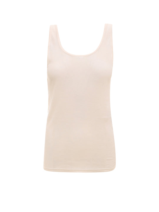 Ribbed Cotton And Modal Tank Top