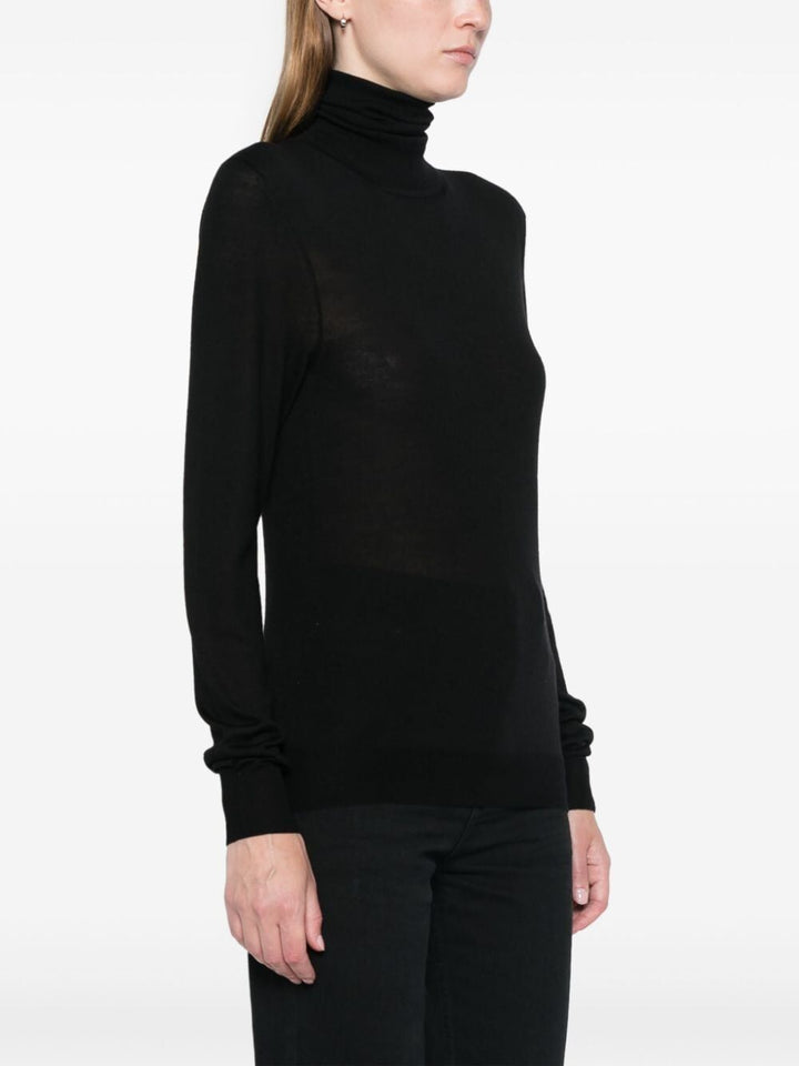 Saint Laurent Paris Turtle neck - Black | 5b68f20144ac10dde106d7a2728fbeefd9a23b7e