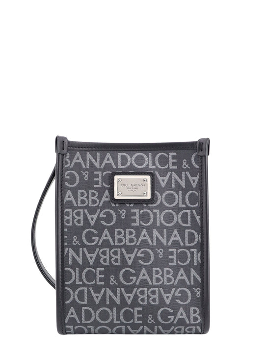 Shopping Shoulder Bag With All-Over Logo Motif
