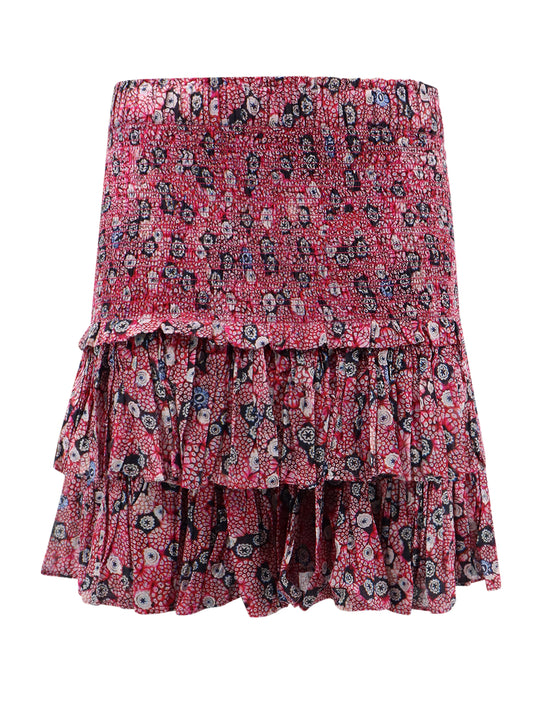 Biologic Cotton Skirt With Floral Print