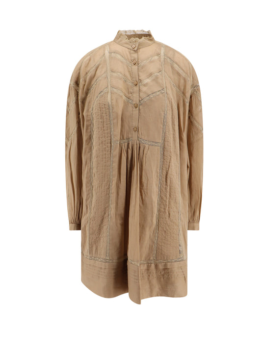 Biologic Cotton Dress With Embroideries