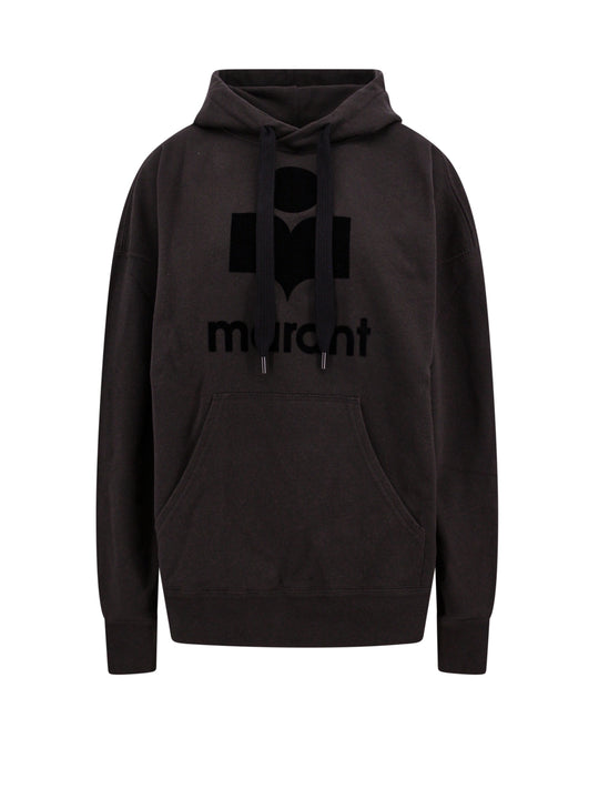 Mansel Cotton Sweatshirrt With Flocked Logo