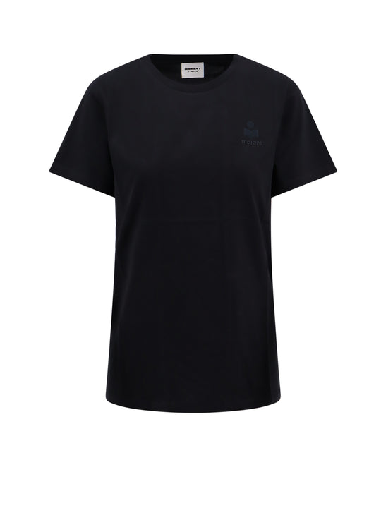 Biologic Cotton T-Shirt With Embroidered Logo
