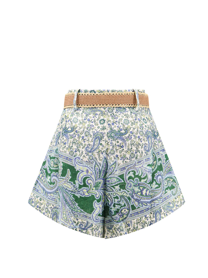 Zimmermann Shorts - Blue and green | a93ea5f2fbc48972c2ed3affc29438a18eb4762c