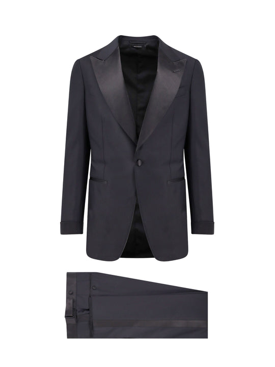 Wool Tuxedo With Satin Profiles
